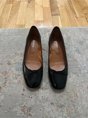 Jonak Black Patent Leather Ballet Flats